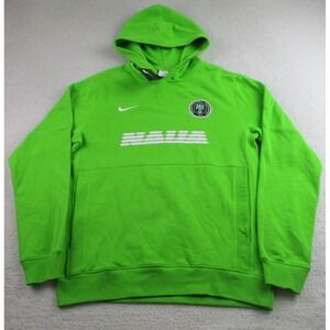 NWT Nike Nigeria Soccer Hoodie Mens Medium Green‎ Football DH4828-398 Pullover M
